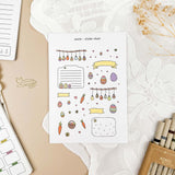 All 12 hand-drawn sticker sheets