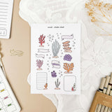 All 12 hand-drawn sticker sheets