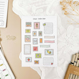 All 12 hand-drawn sticker sheets