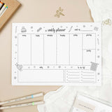 Weekly Planner Pad - A4 - Knitting - 100% recycled paper - 50 pages