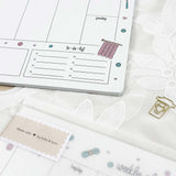 Weekly Planner Pad - A4 - Knitting - 100% recycled paper - 50 pages