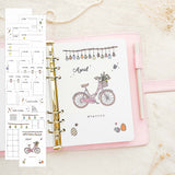 April - Easter theme - Monthly Journal Insert Undated - 16 hand-drawn pages