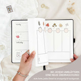 Hand-drawn planner - Undated - 100% recycled paper - Black