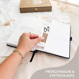 Hand-drawn journal - Undated planner - Black