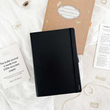 SPECIAL VERSION - Hand-drawn planner - Undated - 100% recycled paper - Black vegan leather