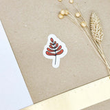 Hand-drawn sticker - Leaf 3 - Size S