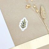 Hand-drawn sticker - Leaf 4 - Size S