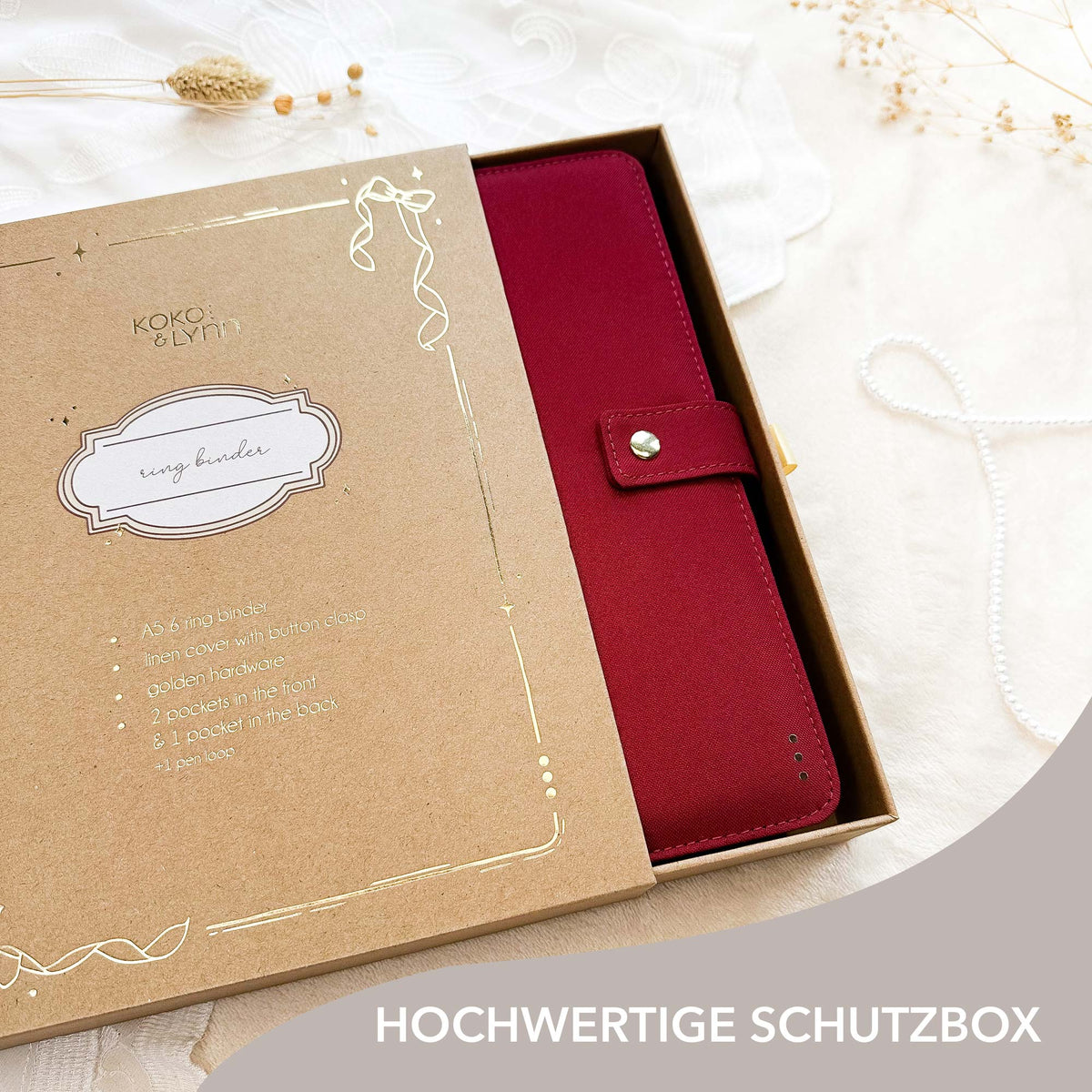 Ring Binder - Bordeaux