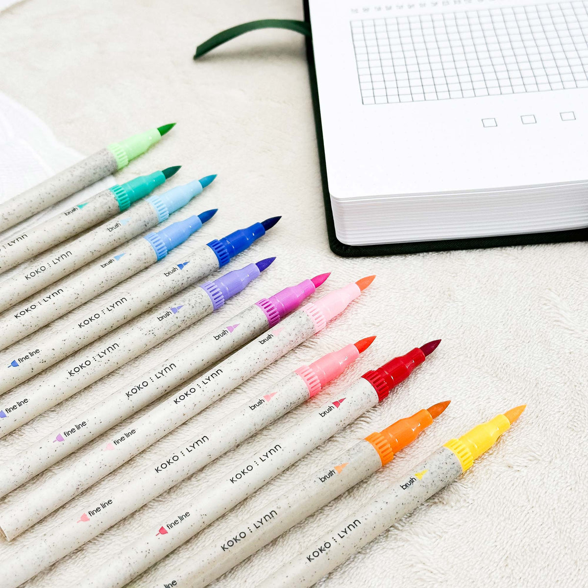 Water based dual tip markers - Set of 12