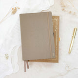 Hand-drawn journal - Undated planner - Cappuccino