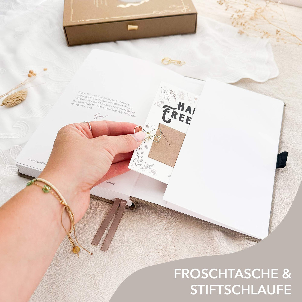 Hand-drawn journal - Undated planner - Cappuccino