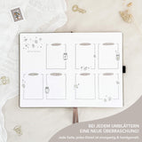 Hand-drawn planner - Undated - 100% recycled paper - Cappuccino