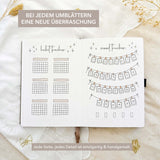 Hand-drawn journal - Undated planner - Cappuccino