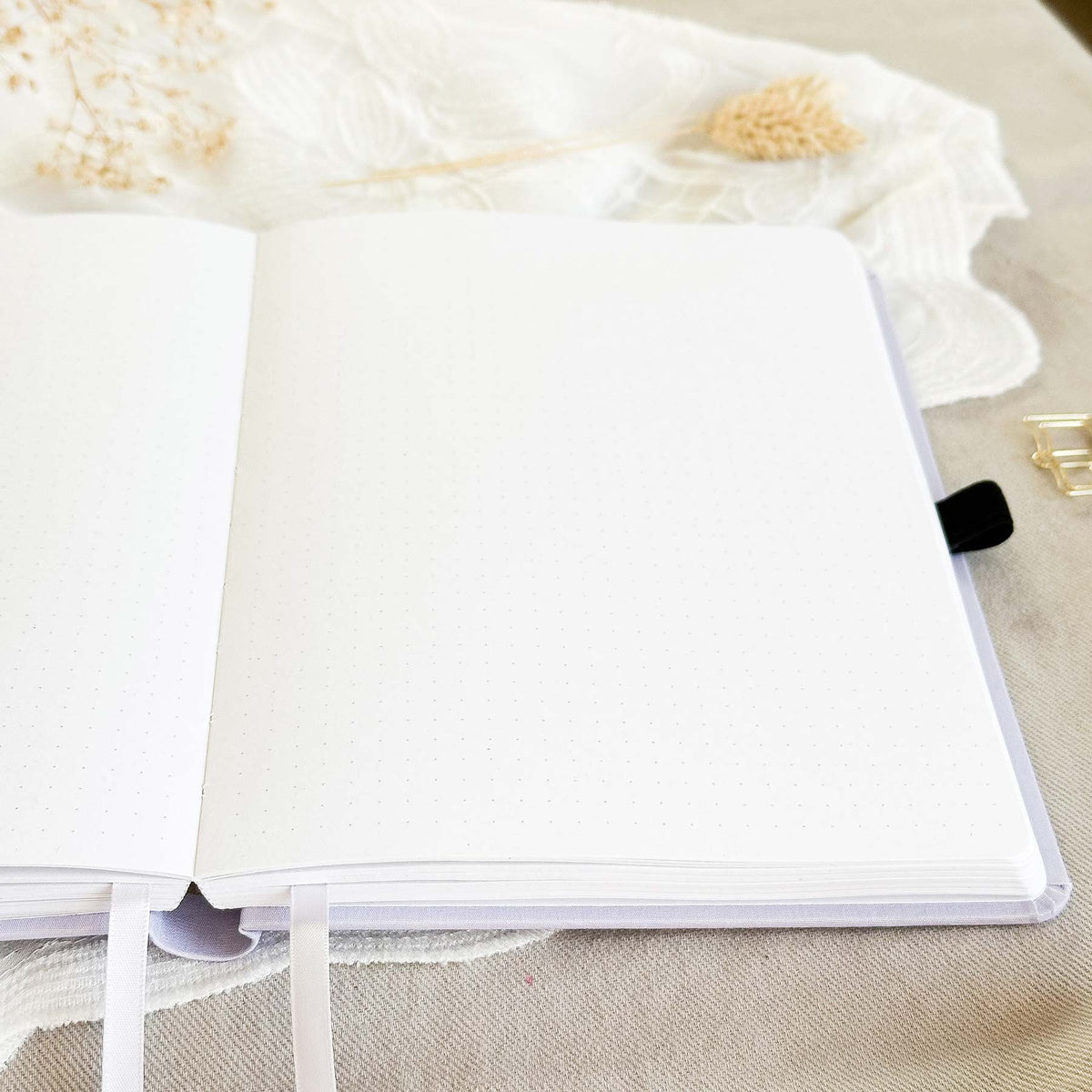 Dotted notebook - 176 pages - 100% recycled paper - Lilac