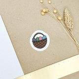 Hand-drawn sticker - Easter basket - Size M