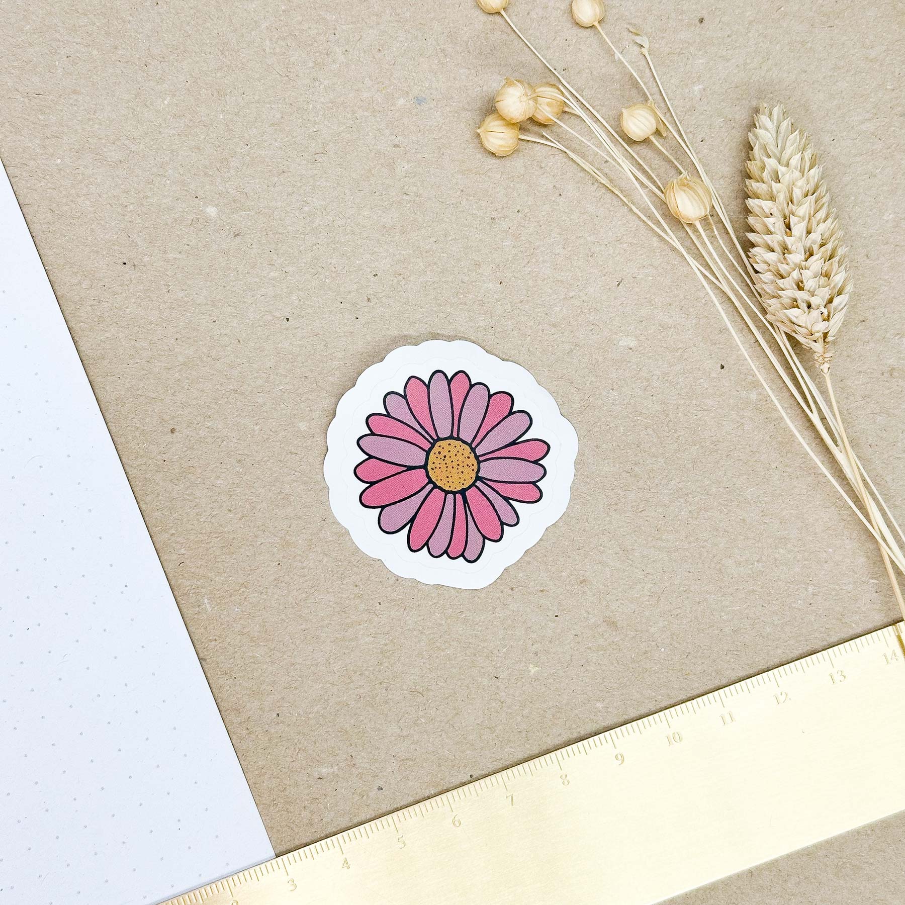 Hand-drawn sticker - Flower 2 - Size M – koko & lynn