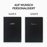 Gepunktetes Notizbuch - 176 Seiten - 100% Recyclingpapier - Schwarz