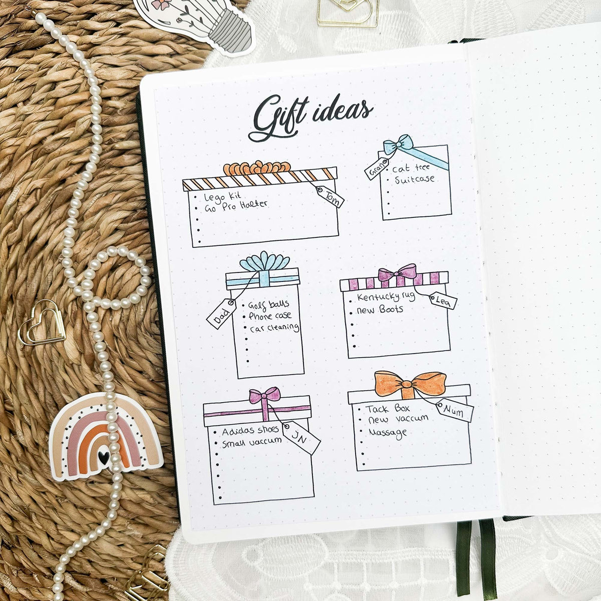 Gift ideas - Stick-in-page - 100% recycled paper