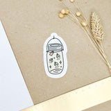 Hand-drawn sticker - Fireflies - Size M