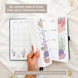 Hand-drawn journal - Undated planner - Gray Sea