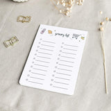 Grocery list - Notepad - A6 - 100% Recycled paper - 25 pages