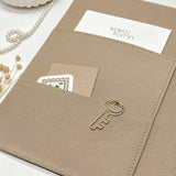 Key paper clips - Gold - 5 pieces