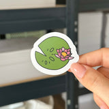 Hand-drawn sticker - Water lily - Size M
