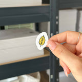 Hand-drawn sticker - Leaf 5 - Size S