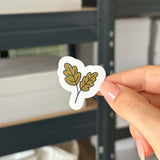 Hand-drawn sticker - Leaf 1 - Size S