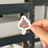 Hand-drawn sticker - Leaf 3 - Size S