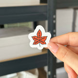 Hand-drawn sticker - Leaf 2 - Size S