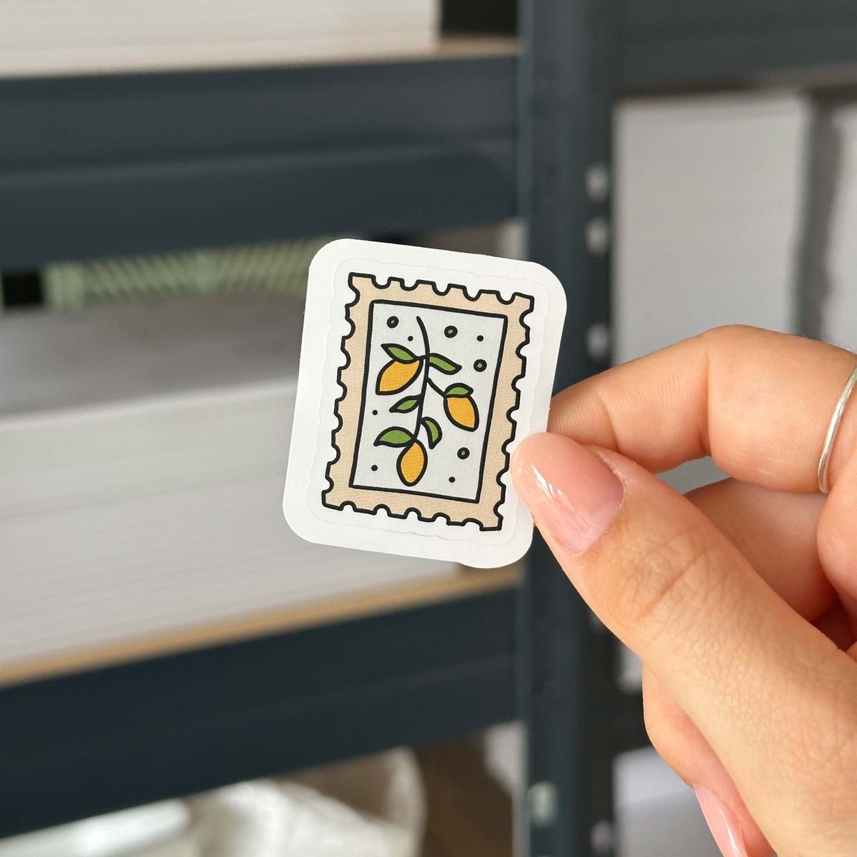 Hand-drawn sticker - Lemon stamp - Size M