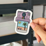 Hand-drawn sticker - Summer instant photo - Size M