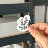 Hand-drawn sticker - Easter bunny - Size M