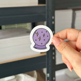 Hand-drawn sticker - Crystal ball - Size M
