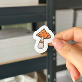 Hand-drawn sticker - Magic mushroom - Size M