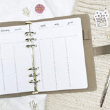 Yearly overview - Binder insert pack - 4 pages
