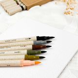 Water based dual tip markers - Set of 6 - Basic Colors