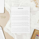 Date stickers set - 2026