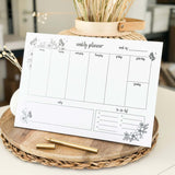 Weekly Planner Pad - A4 - Butterflies - 100% recycled paper - 50 pages