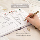 Hand-drawn planner - Undated - 100% recycled paper - Soft Lilac