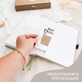 Hand-drawn journal - Undated planner - Light green