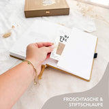 Hand-drawn journal - Undated planner - Mustard