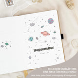 Hand-drawn planner - Undated - 100% recycled paper - Mustard