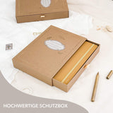 Hand-drawn planner - Undated - 100% recycled paper - Mustard