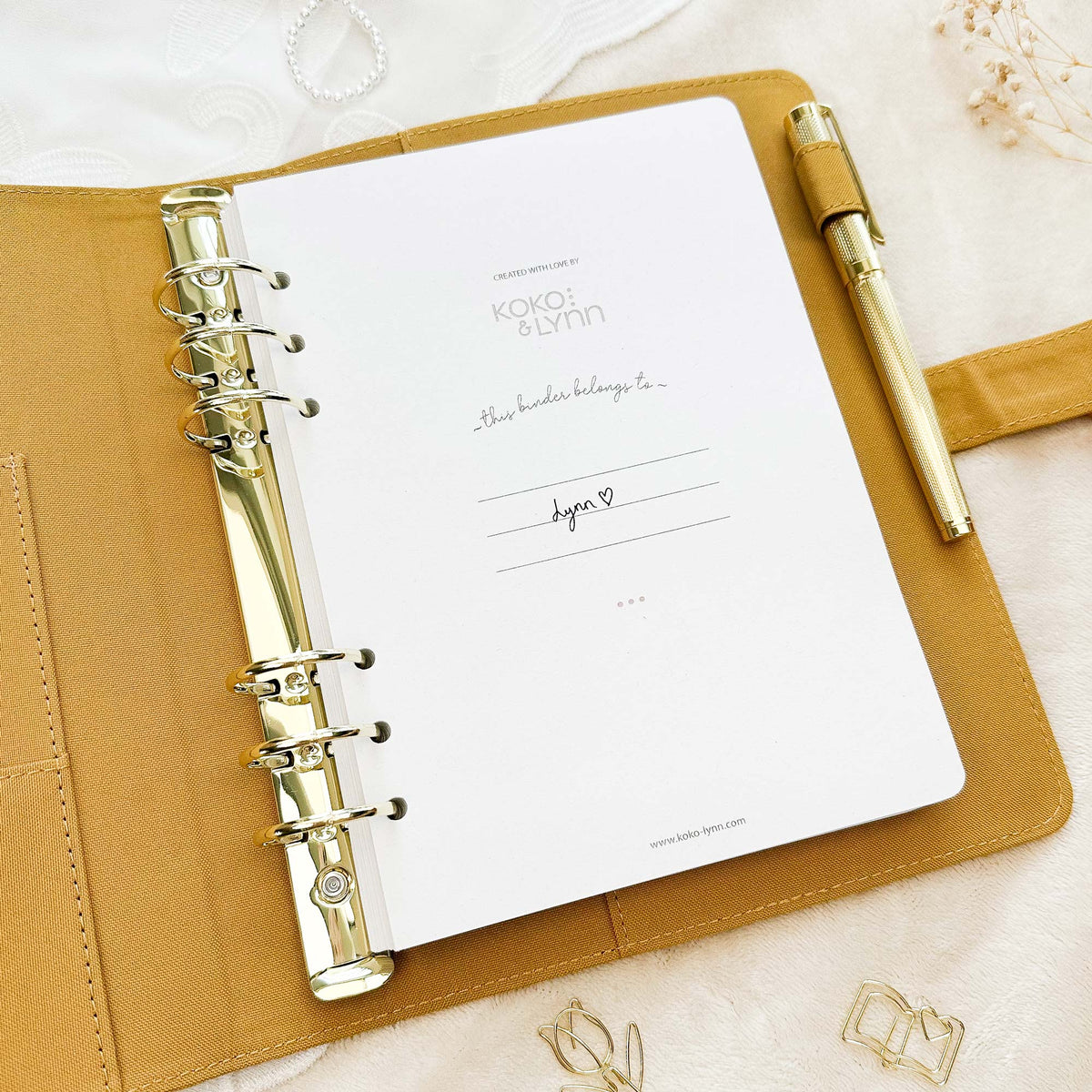 Ring Binder - Mustard