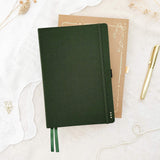 Hand-drawn journal - Undated planner - Olive