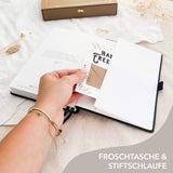 Hand-drawn journal - Undated planner - Olive