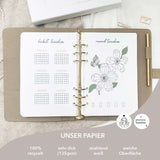 October - Autumn theme - Monthly Planner Undated - 16 hand-drawn pages