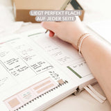 SPECIAL VERSION - Hand-drawn planner - Undated - 100% recycled paper - Black vegan leather